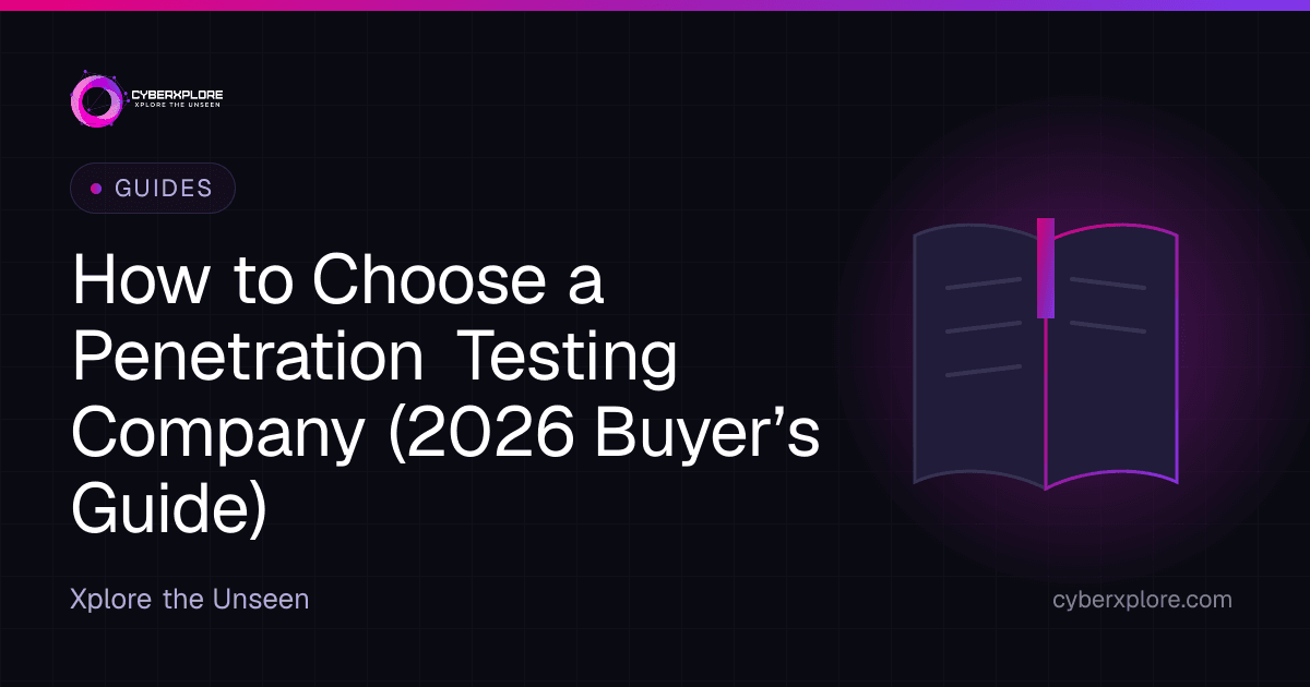 How to Choose a Penetration Testing Company (2026 Buyer’s Guide)