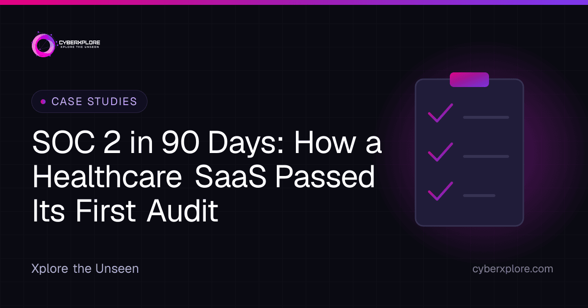 SOC 2 in 90 Days: How a Healthcare SaaS Passed Its First Audit