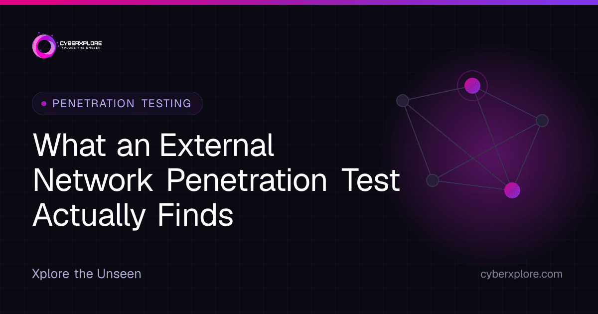 What an External Network Penetration Test Actually Finds